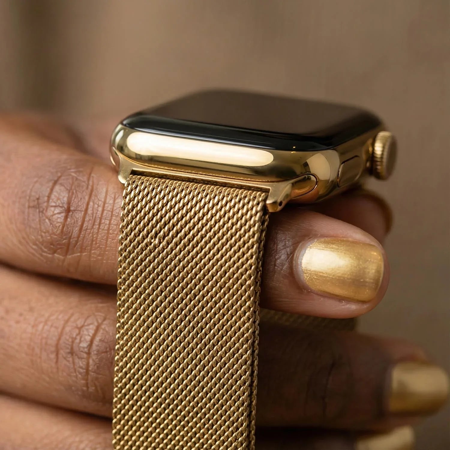 Apple Watch bandje Fiore - milanese - goud