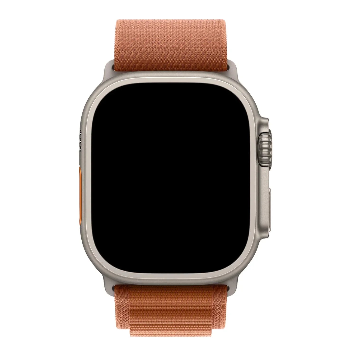 Apple Watch bandje Alpine - nylon - terra cotta - zilver