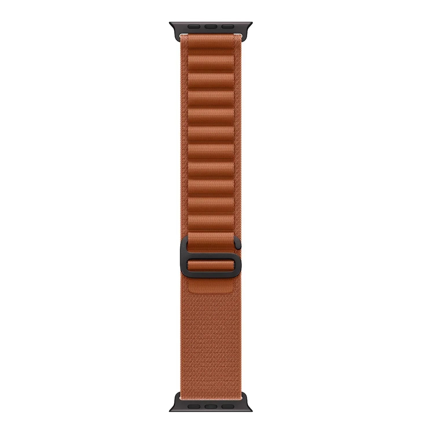 Apple Watch bandje Alpine - nylon - terra cotta - zwart