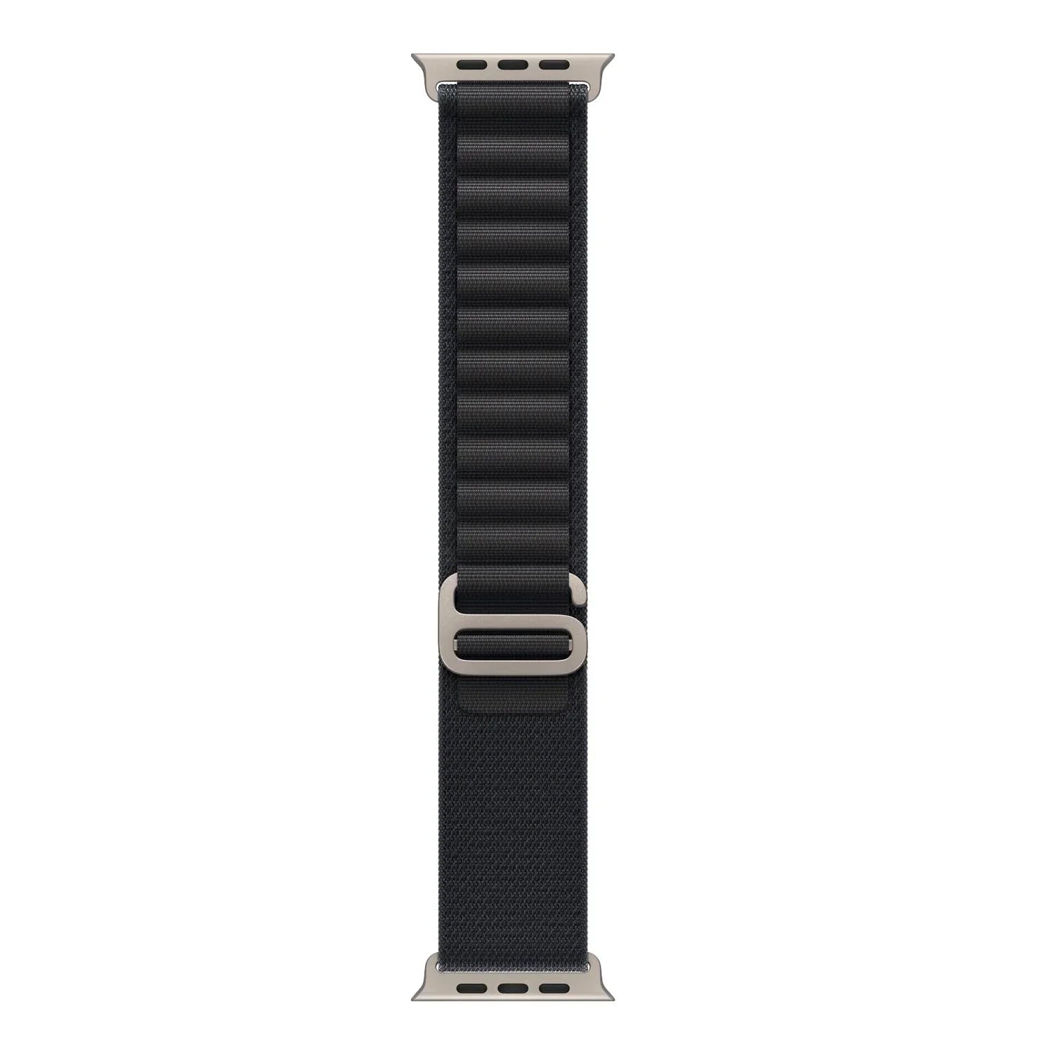 Apple Watch bandje Alpine - nylon - zwart - zilver