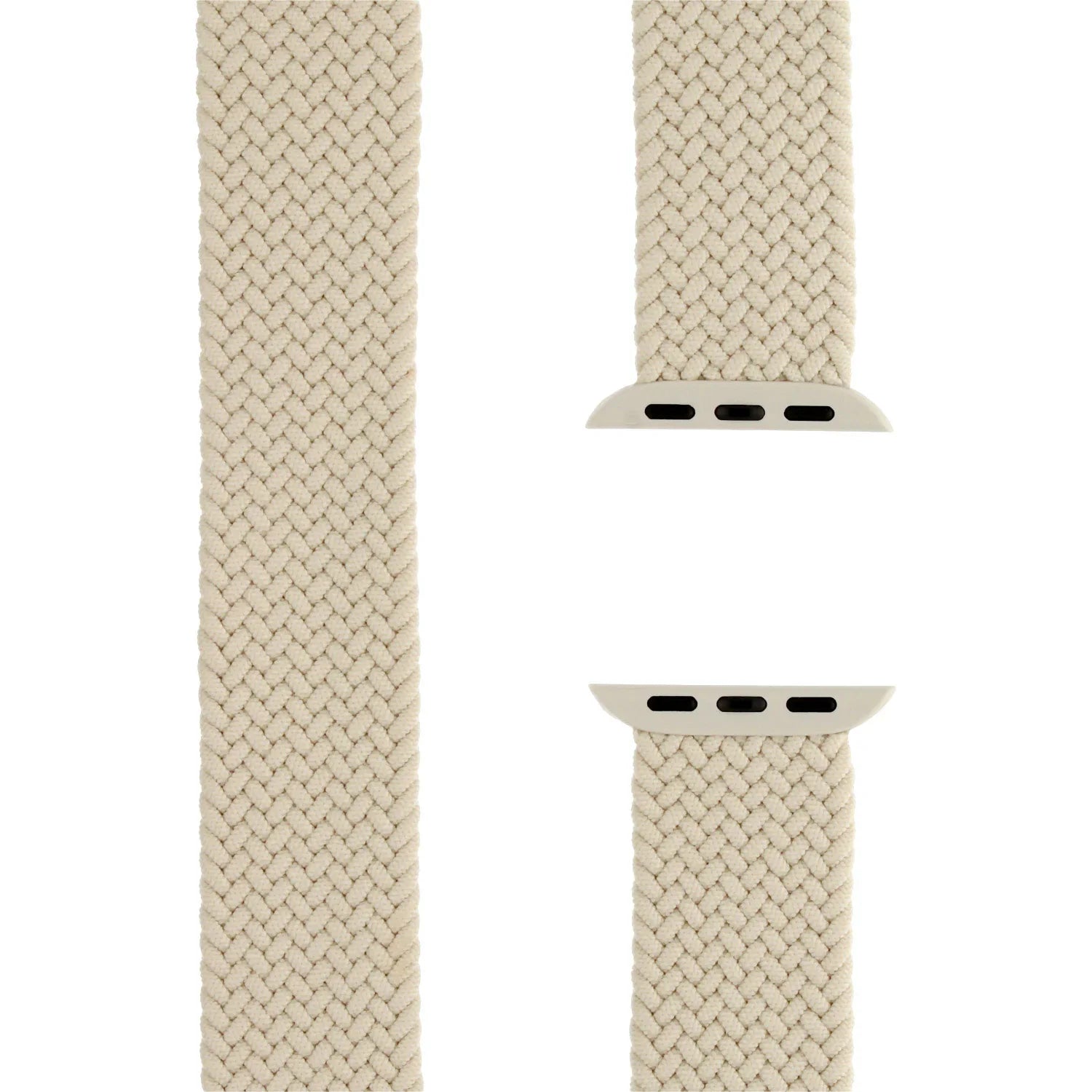 Apple Watch bandje - nylon - gevlochten solo - sterrenlicht