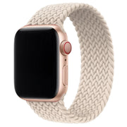 Apple Watch bandje - nylon - gevlochten solo - sterrenlicht