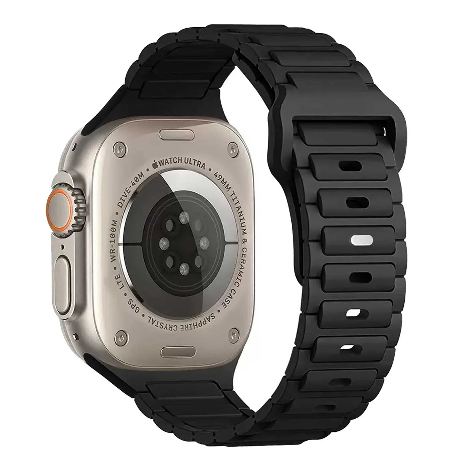 Apple Watch bandje Raveo - siliconen - zwart