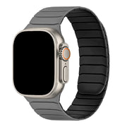 Apple Watch bandje Vetra - siliconen - grijs zwart