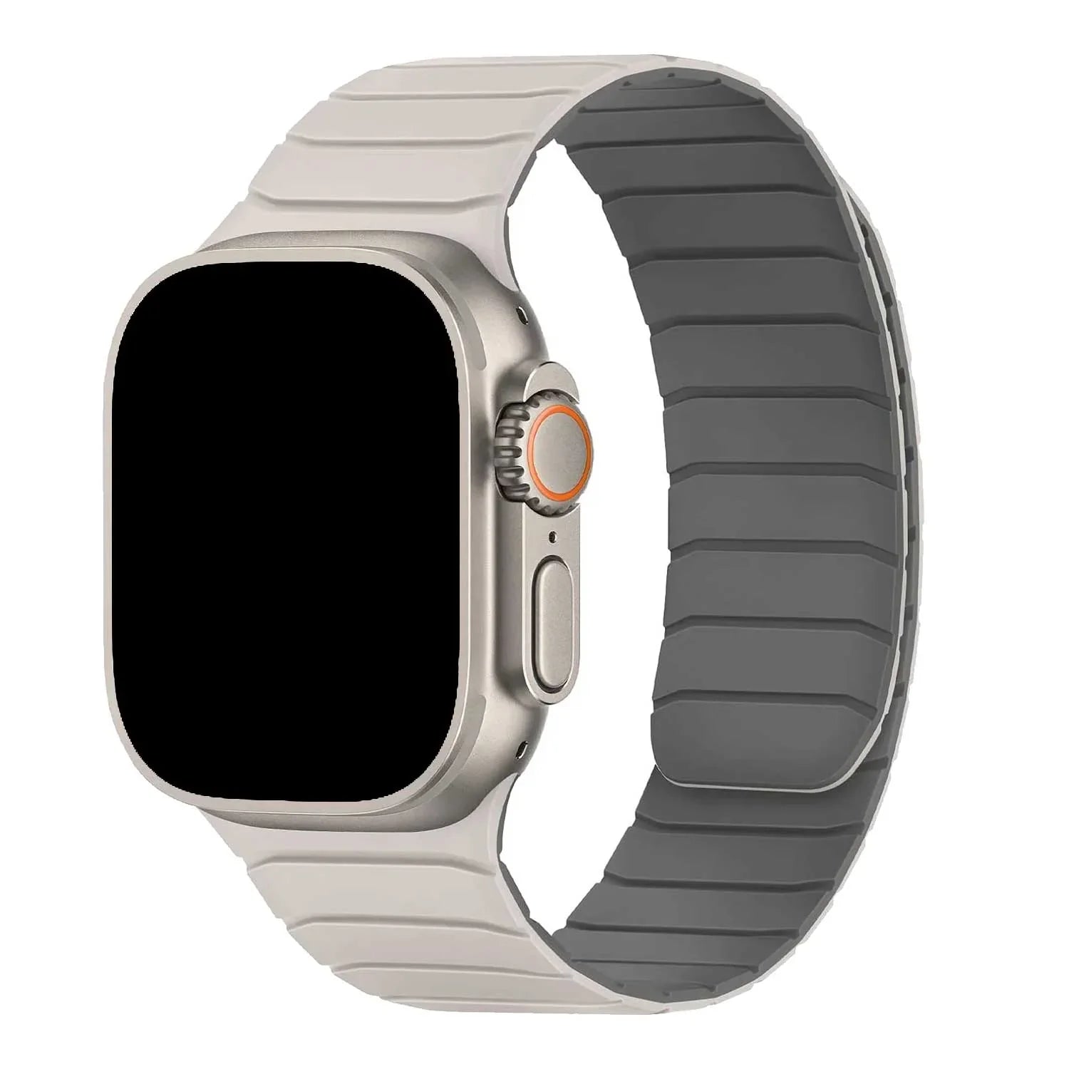 Apple Watch bandje Vetra - siliconen - sterrenlicht grijs