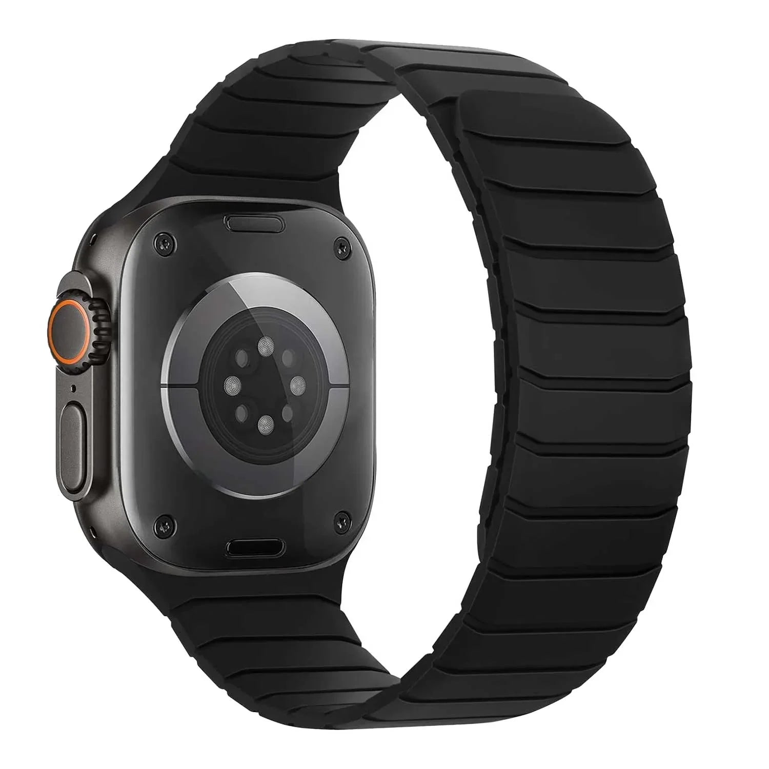 Apple Watch bandje Vetra - siliconen - zwart