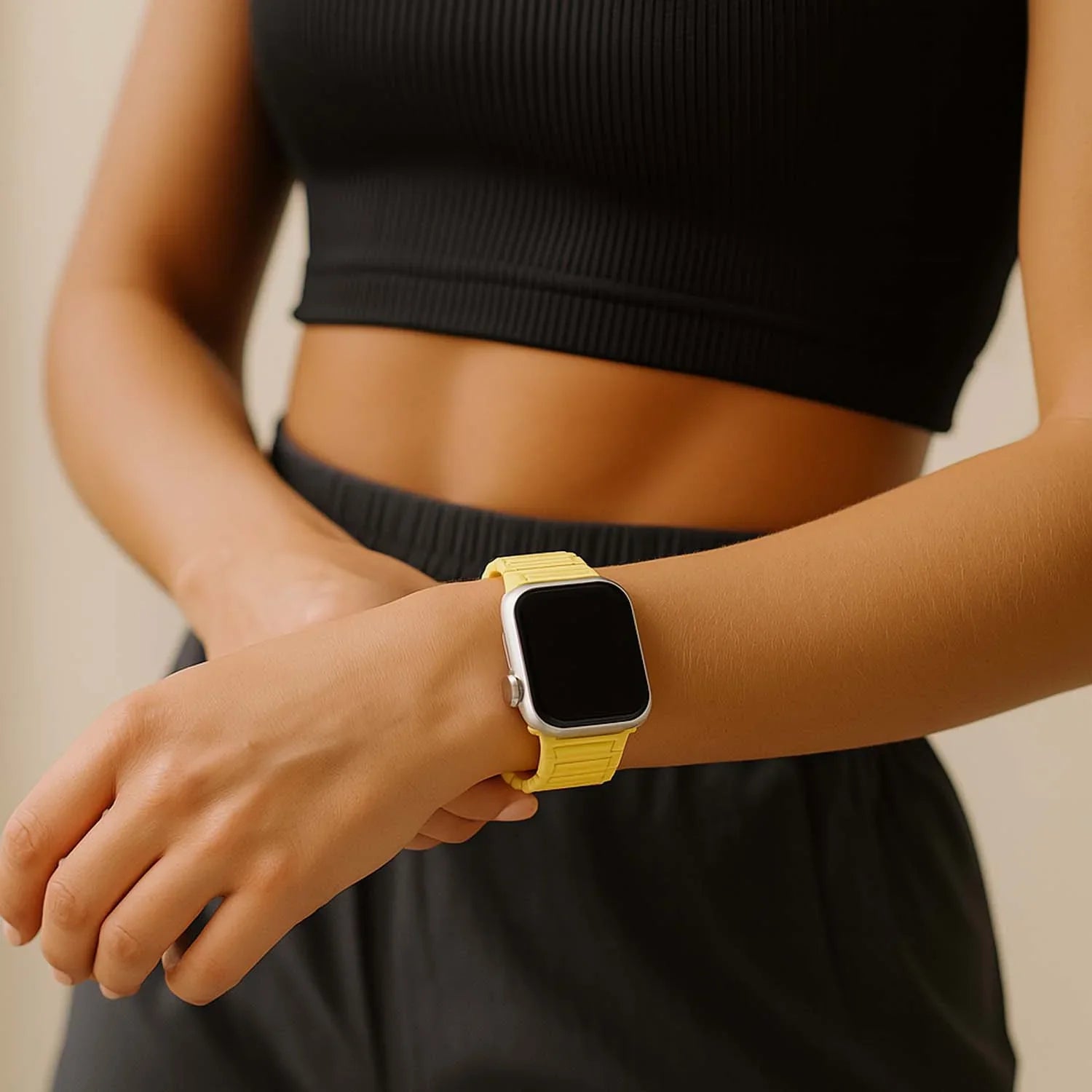 Apple Watch bandje Zyro - siliconen - geel