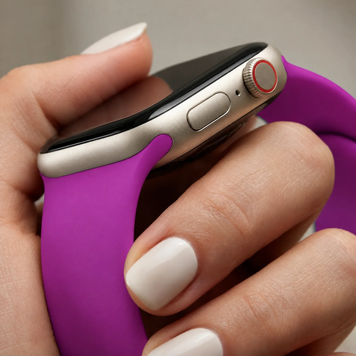 Apple Watch bandje Autumn - siliconen - Magenta
