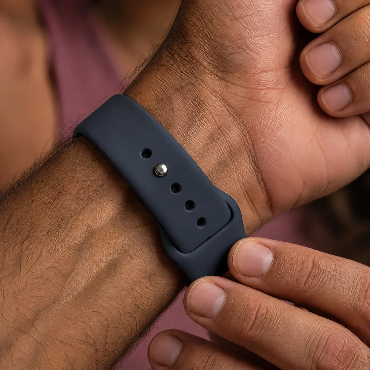 Apple Watch bandje Autumn - siliconen - Marineblauw