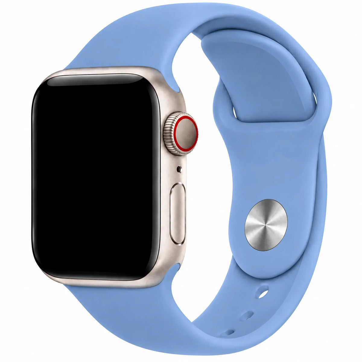 Apple Watch bandje Autumn - siliconen - Veldbloemblauw