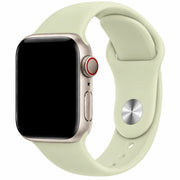 Apple Watch bandje Autumn - siliconen - Zacht Agavegroen