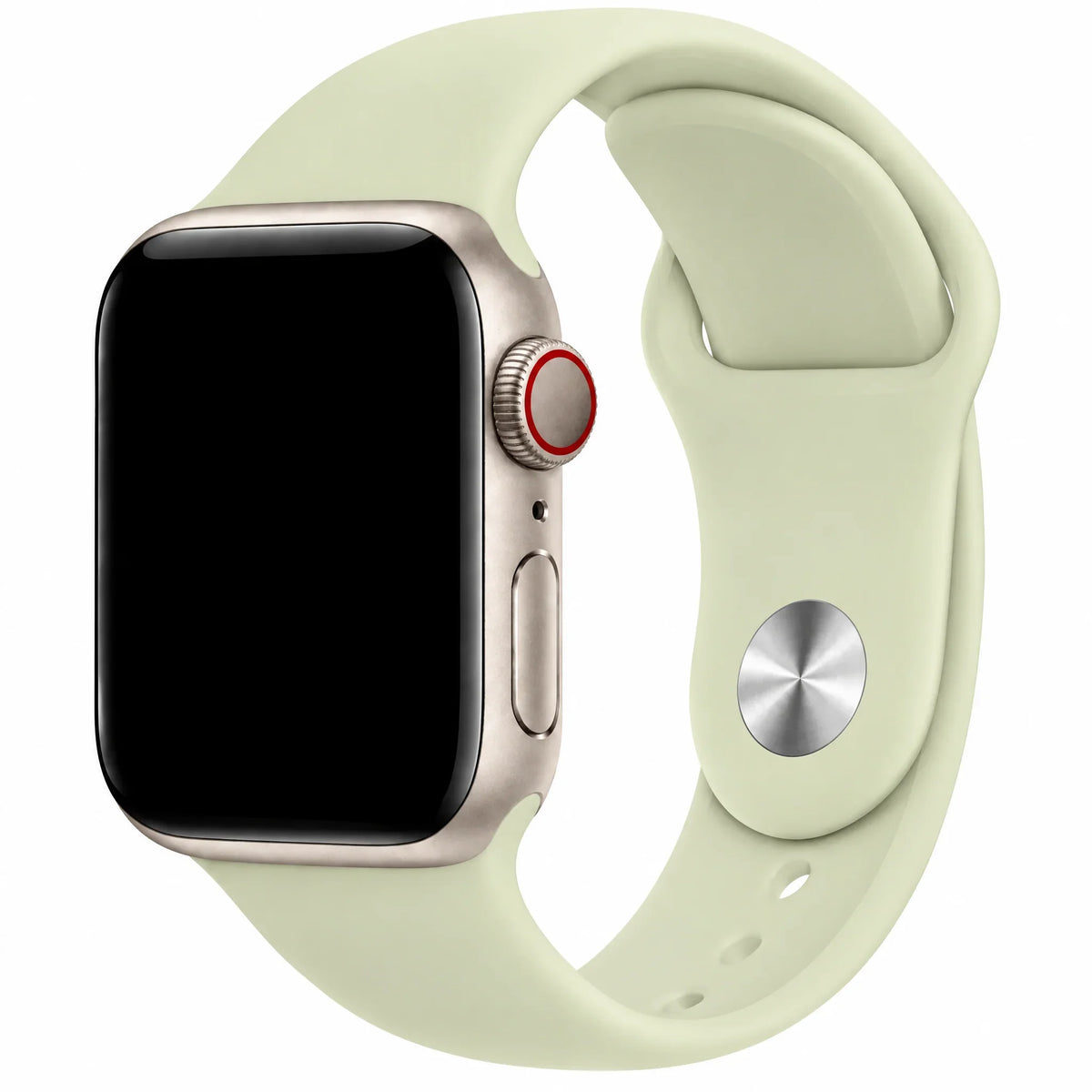 Apple Watch bandje Autumn - siliconen - Zacht Agavegroen