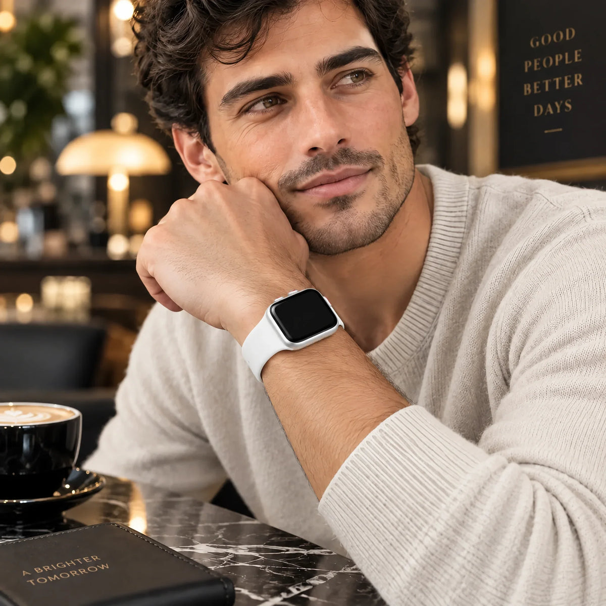 Apple Watch bandje Autumn - siliconen - Zand