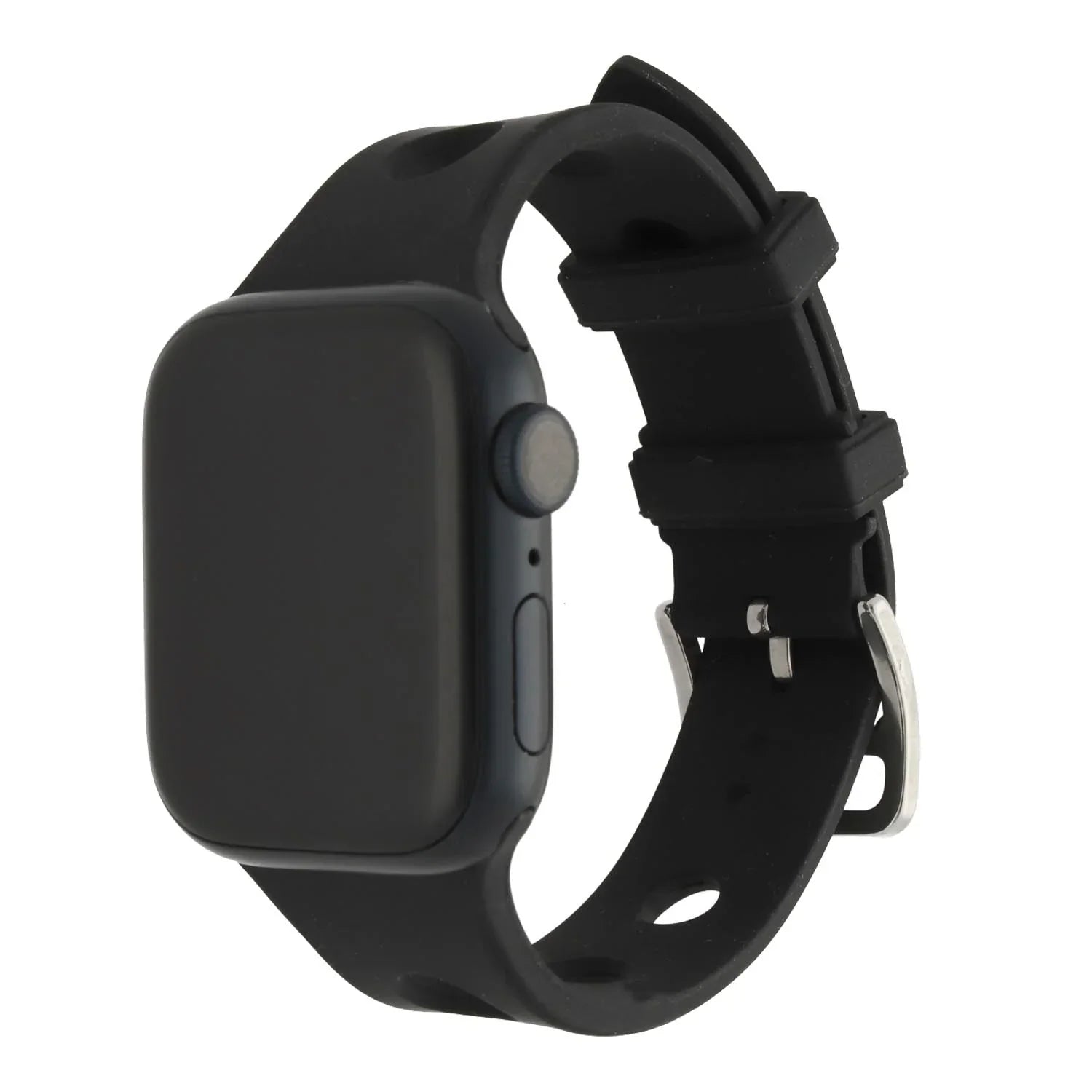 Apple Watch bandje Evelor - siliconen - zwart