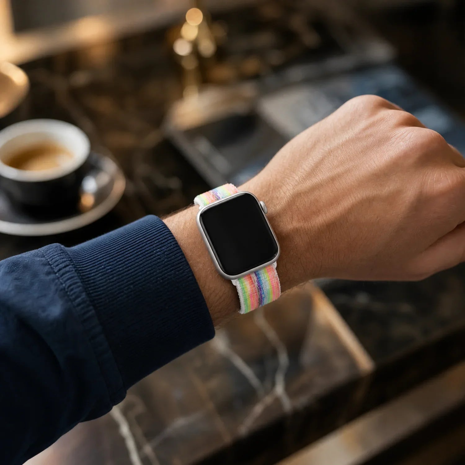 Apple Watch bandje Flyne - geweven - nylon - pride 2026
