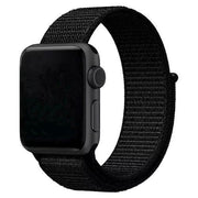 Apple Watch bandje Flyne - geweven - nylon - zwart