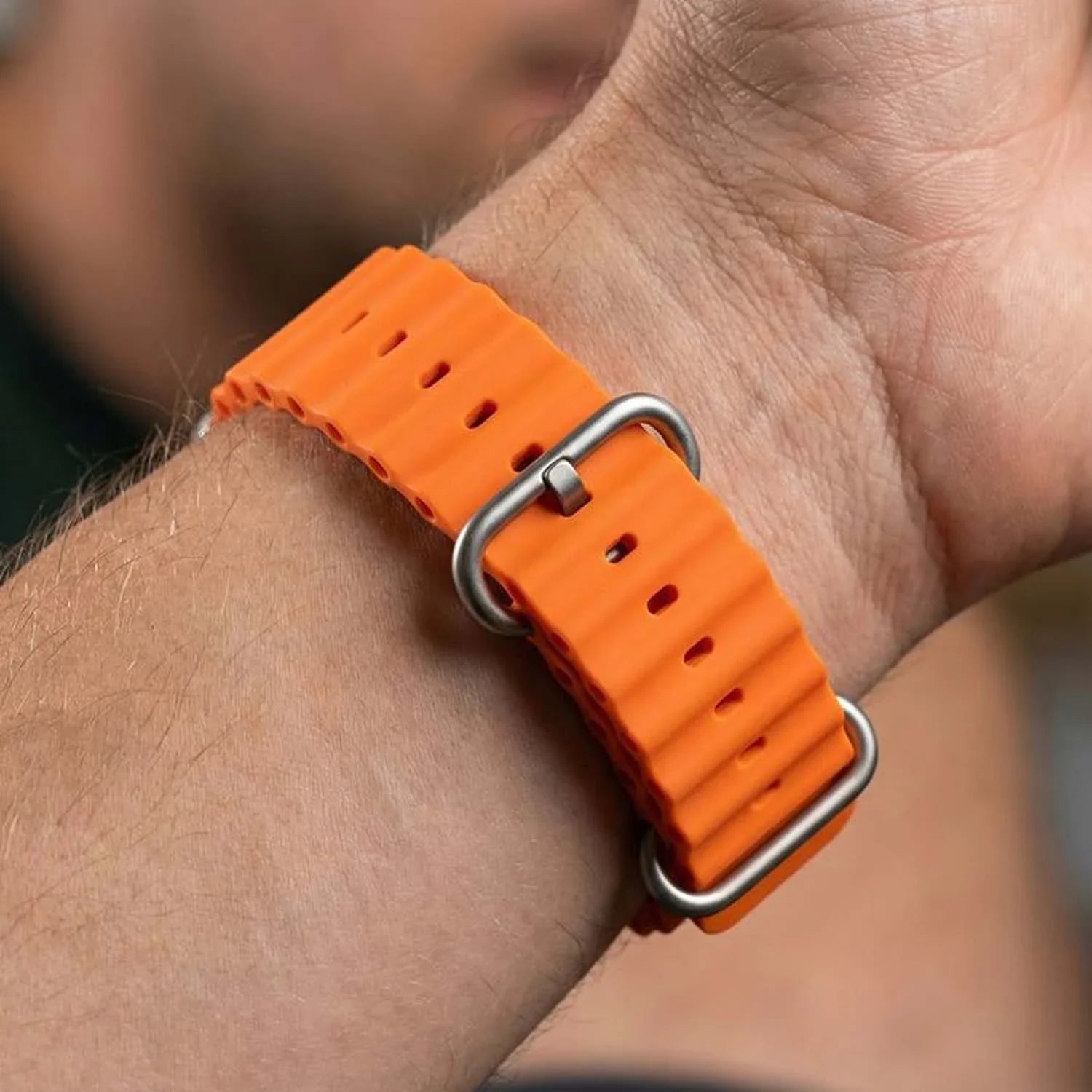 Apple Watch bandje Ocean - siliconen - oranje