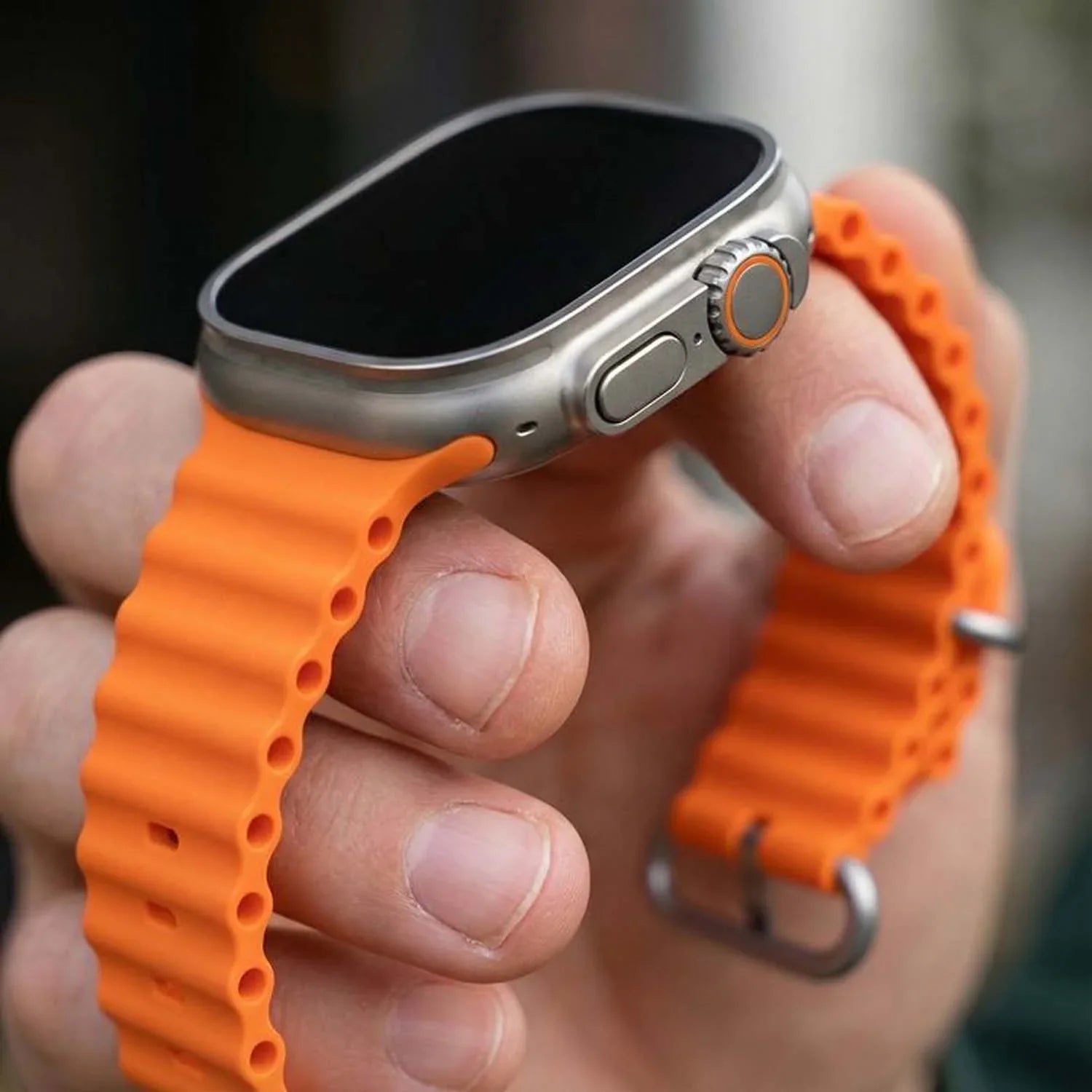 Apple Watch bandje Ocean - siliconen - oranje