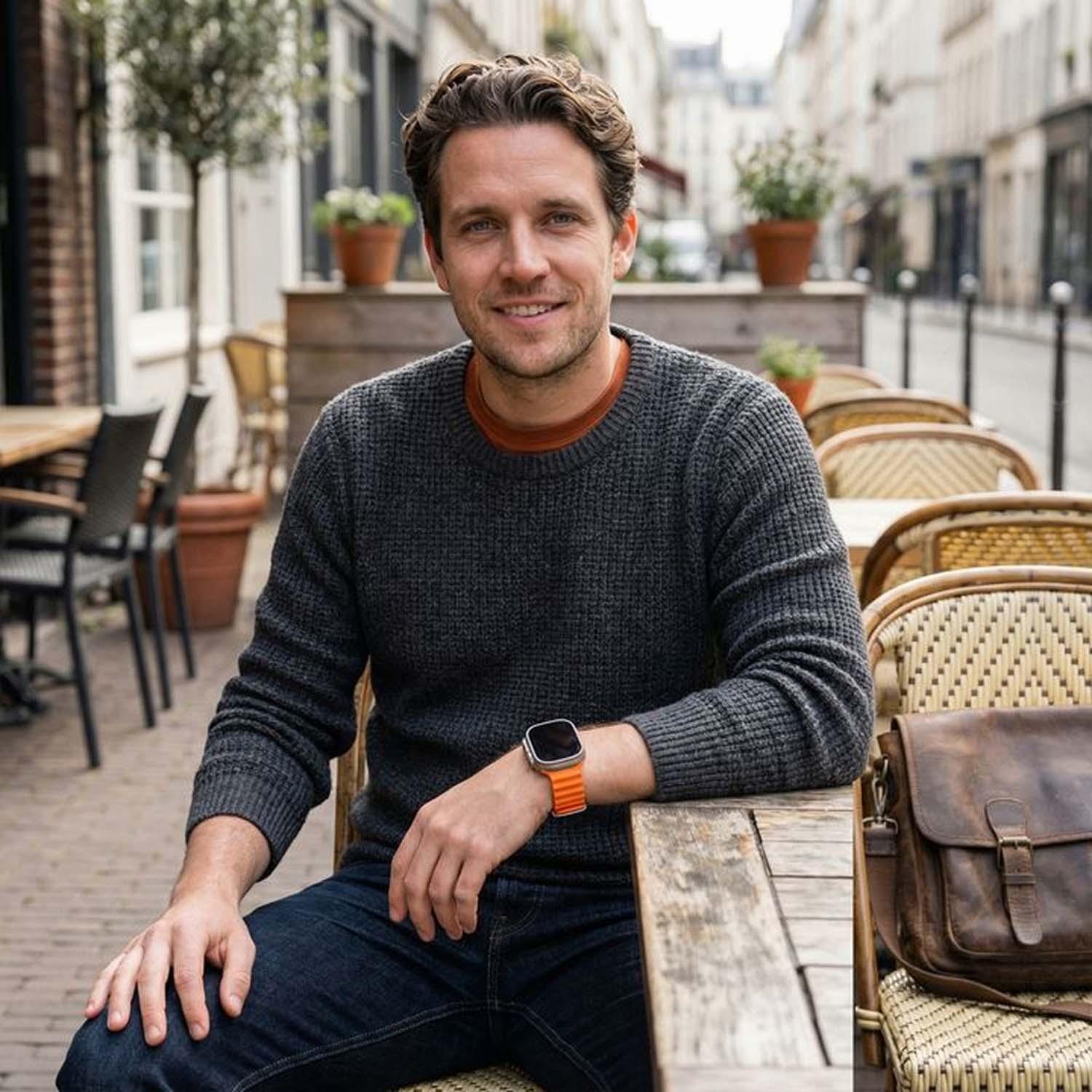 Apple Watch bandje Ocean - siliconen - oranje