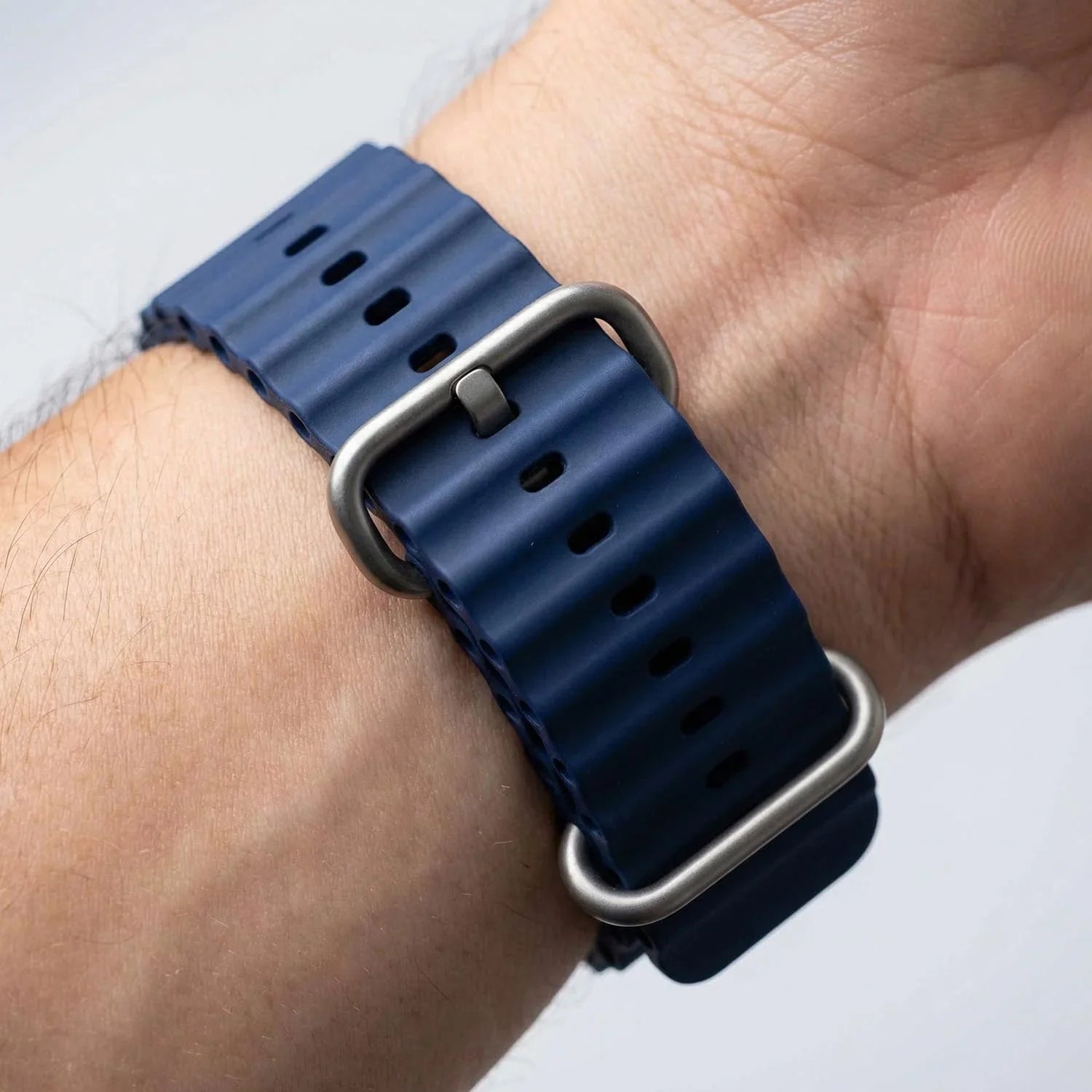 Apple Watch bandje Ocean - siliconen - middernachtblauw