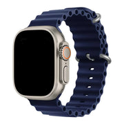 Apple Watch bandje Ocean - siliconen - middernachtblauw