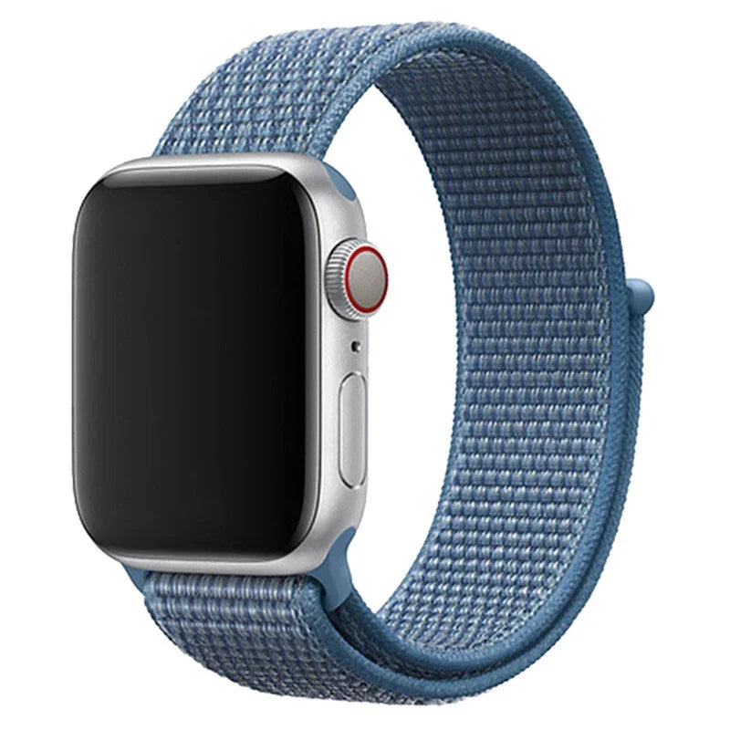 Apple Watch bandje Osvo - geweven - nylon - cape cod blauw