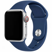 Apple Watch bandje Ovaro - siliconen - Denim blauw