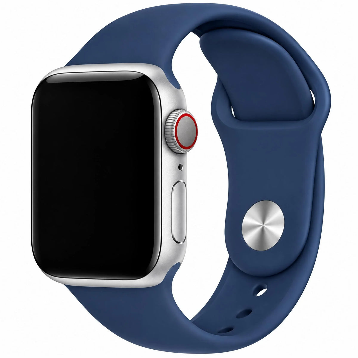 Apple Watch bandje Ovaro - siliconen - Denim blauw