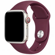 Apple Watch bandje Ovaro - siliconen - moerbei
