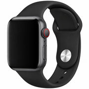 Apple Watch bandje Ovaro - siliconen - zwart