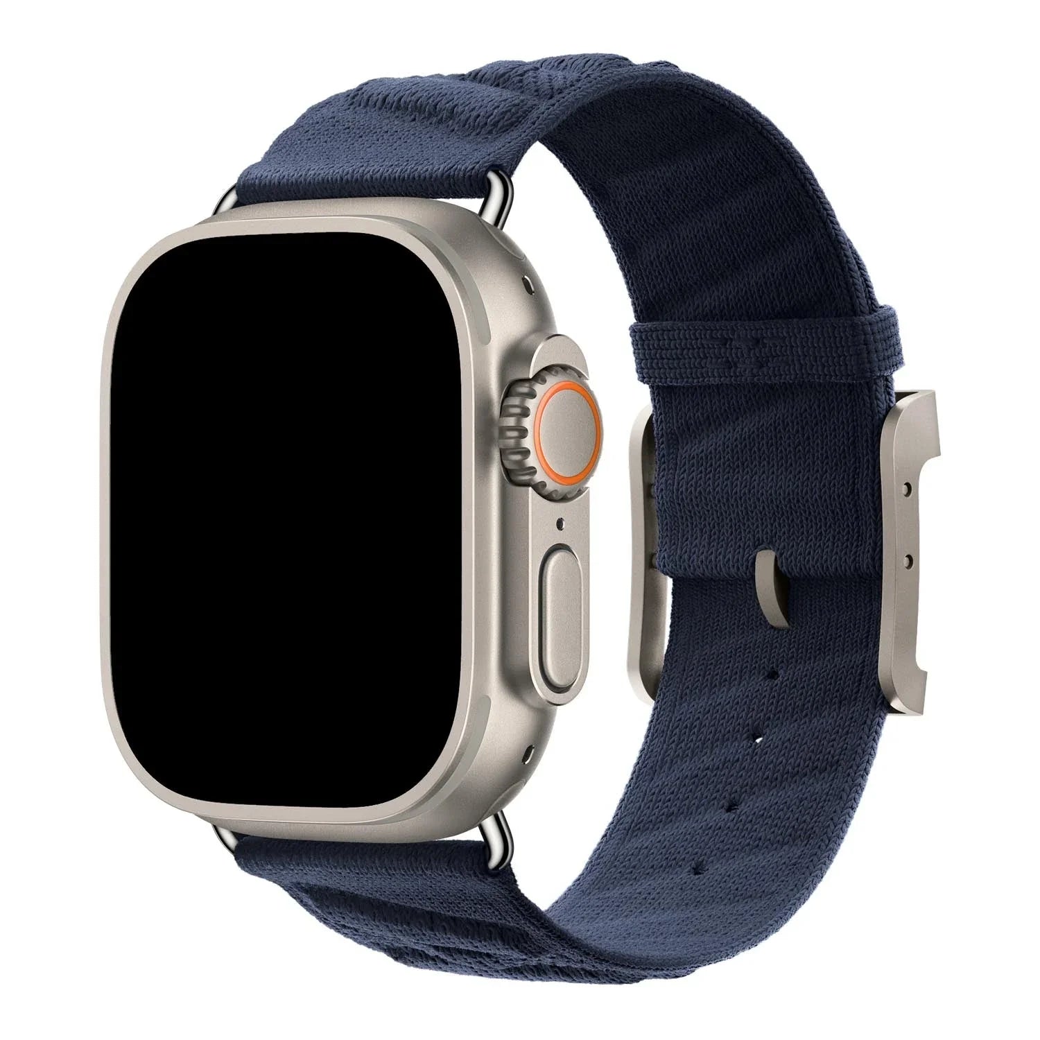 Apple Watch bandje Averro - nylon - middernachtblauw