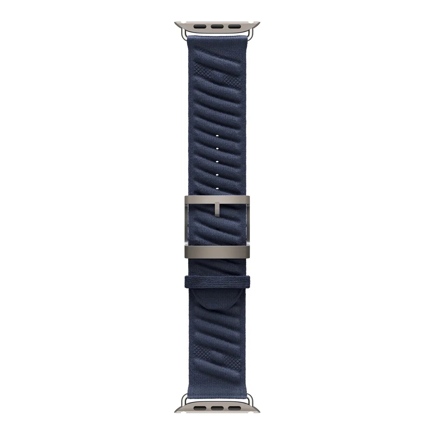 Apple Watch bandje Averro - nylon - middernachtblauw
