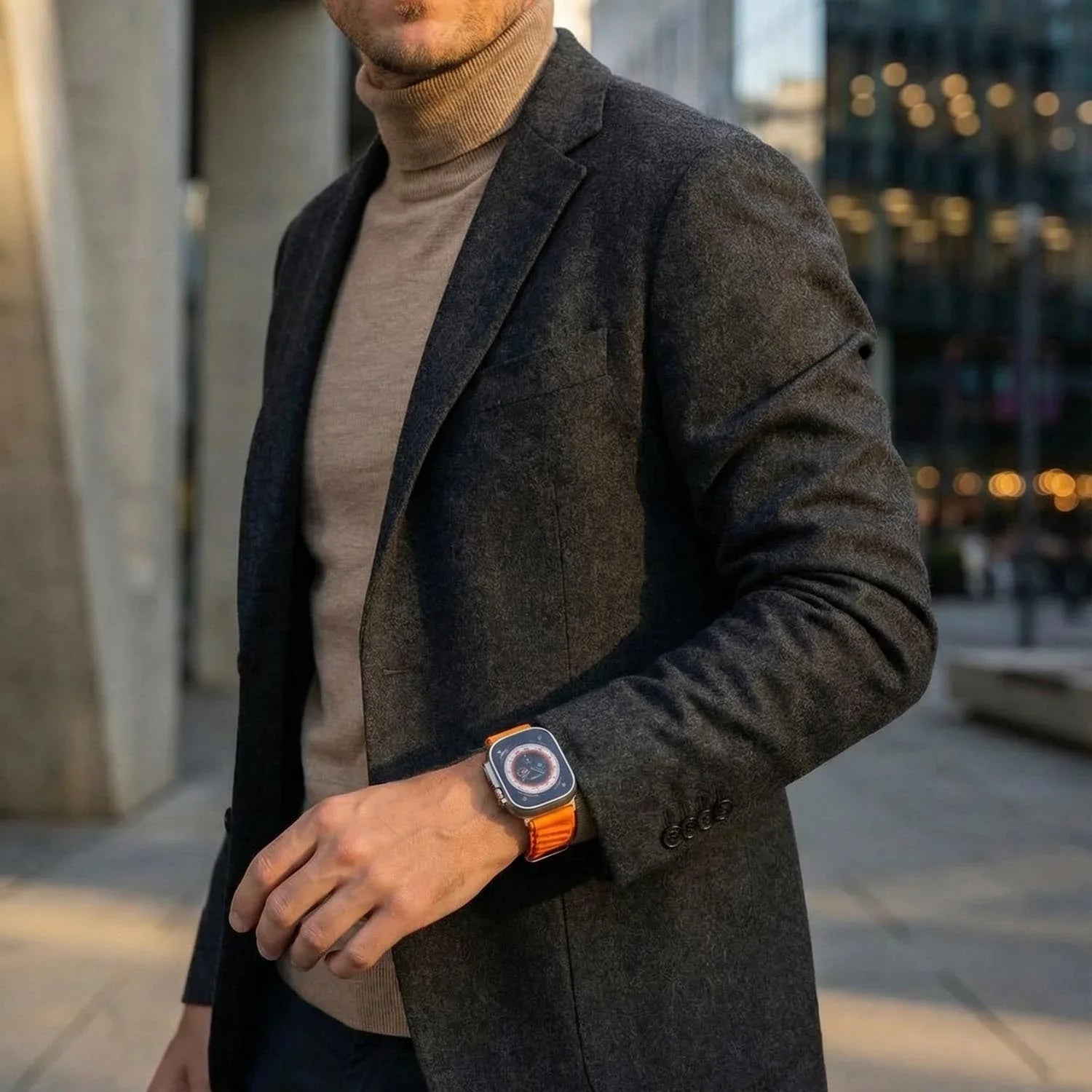 Apple Watch bandje Averro - nylon - oranje