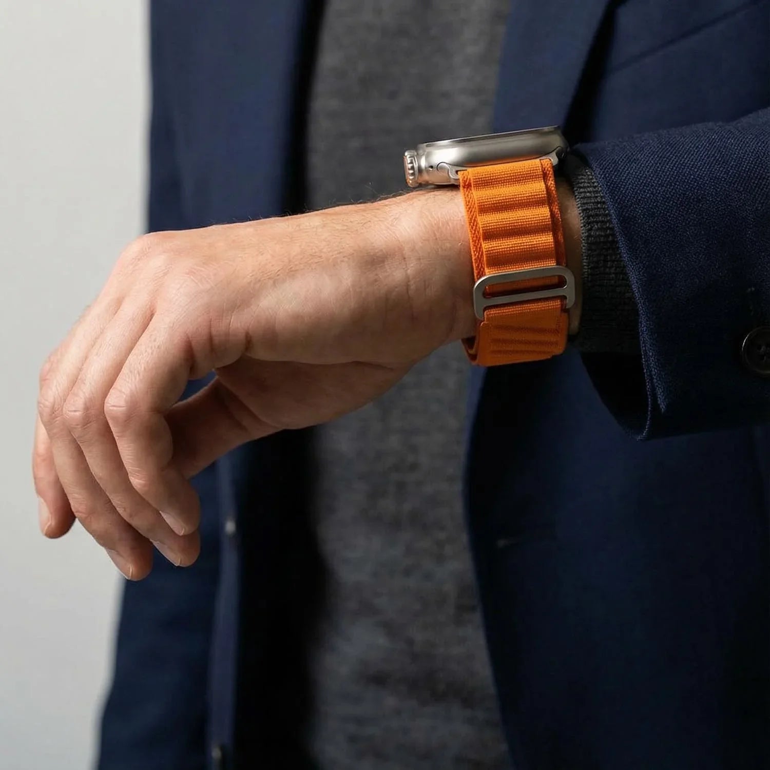 Apple Watch bandje Averro - nylon - oranje