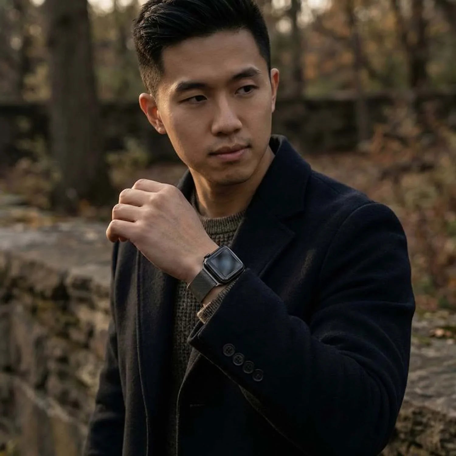 Apple Watch bandje Solaro - milanese - space grey