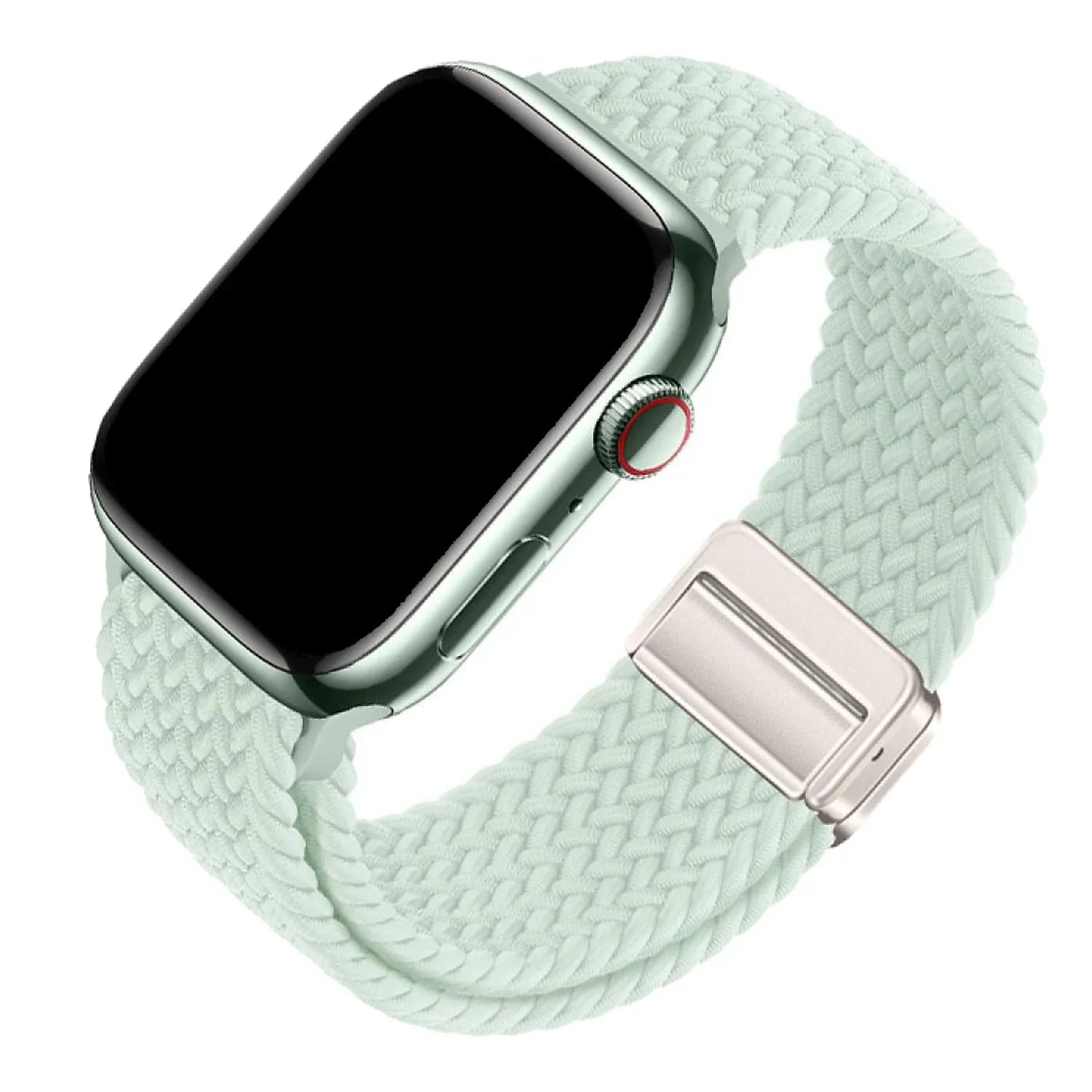 Apple Watch bandje Zyra - nylon - mintgroen
