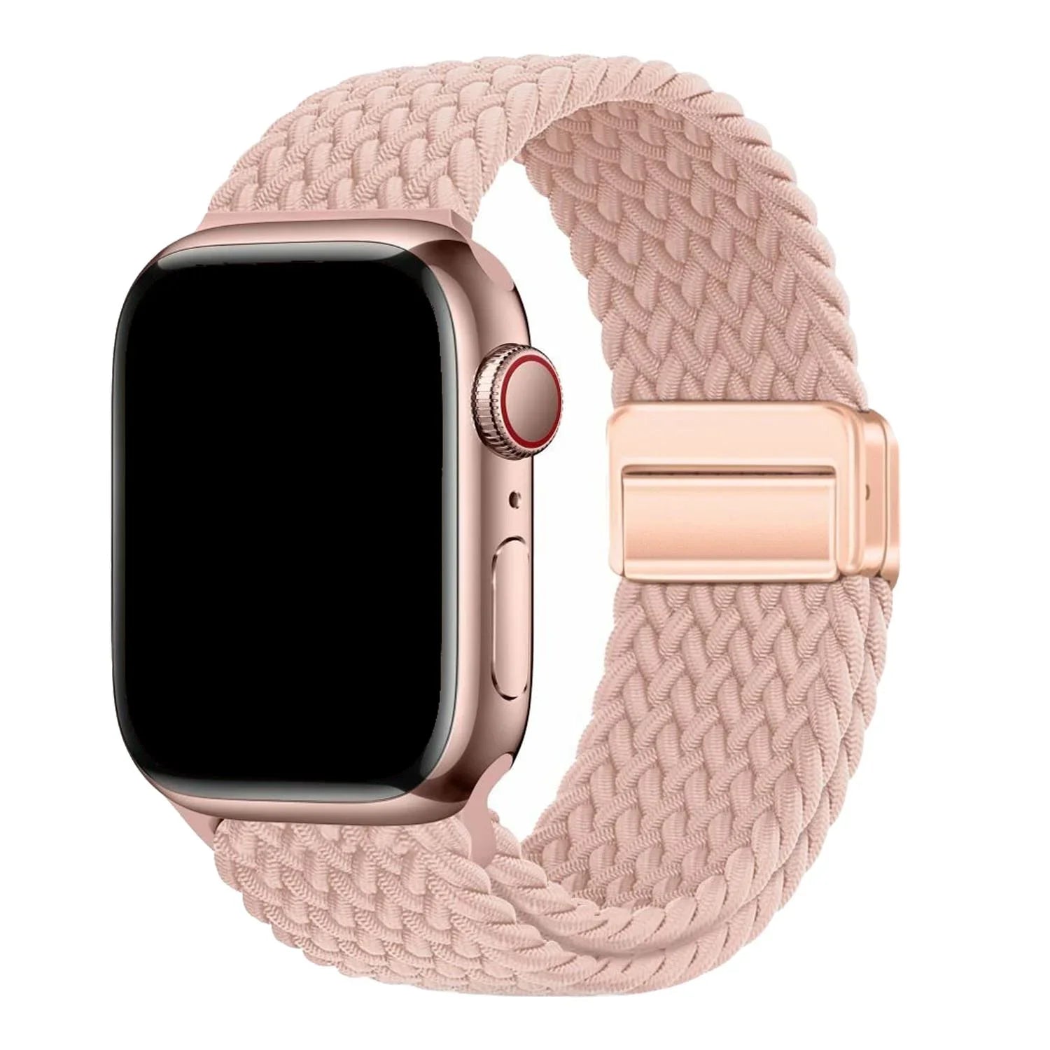 Apple Watch bandje Zyra - nylon - pink sand