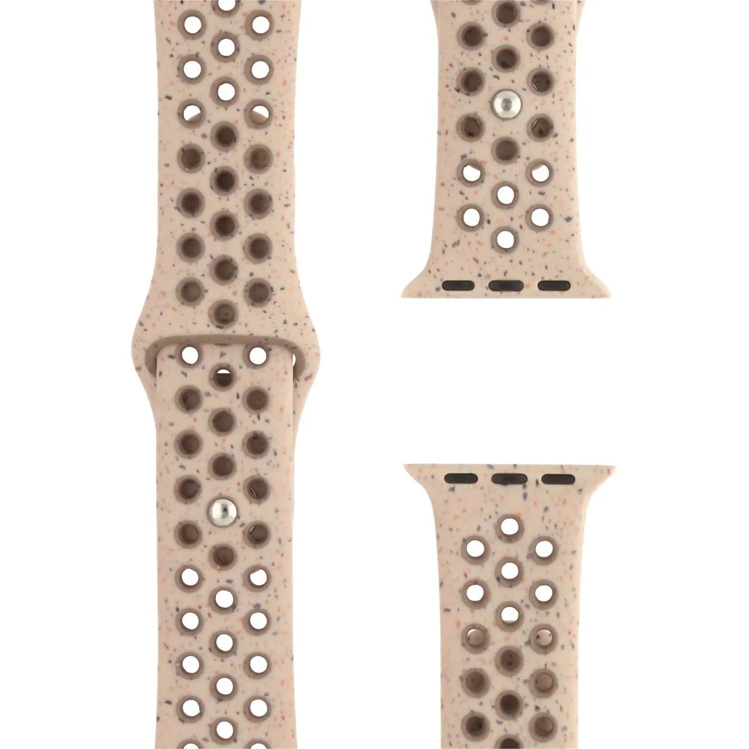 Apple Watch bandje Fusion - dubbel - siliconen - desert stone