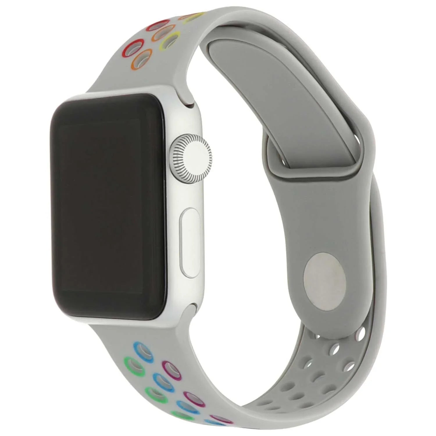 Apple Watch bandje Fusion - dubbel - siliconen - kleurrijk antiekwit