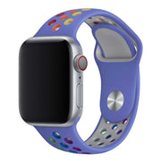 Apple Watch bandje Fusion - dubbel - siliconen - kleurrijk paars