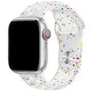 Apple Watch bandje Fusion - dubbel - siliconen - platina