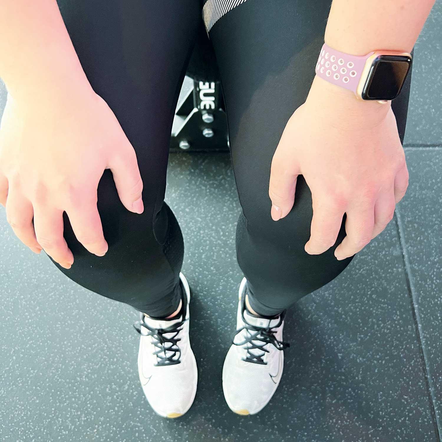 Apple Watch bandje Fusion - dubbel - siliconen - violet roze