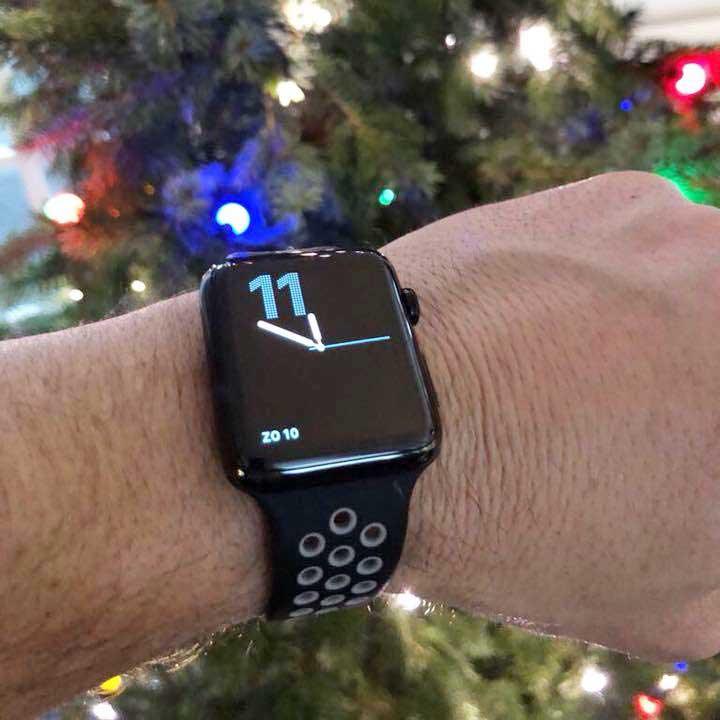 Apple Watch bandje Stryde - dubbel - siliconen - zwart grijs
