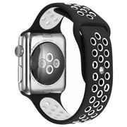 Apple Watch bandje Stryde - dubbel - siliconen - zwart wit