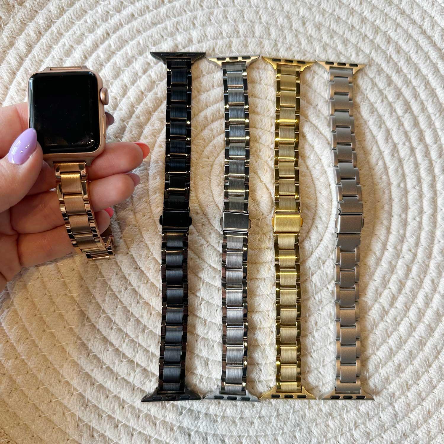 Apple Watch bandje Noor - staal - zilver