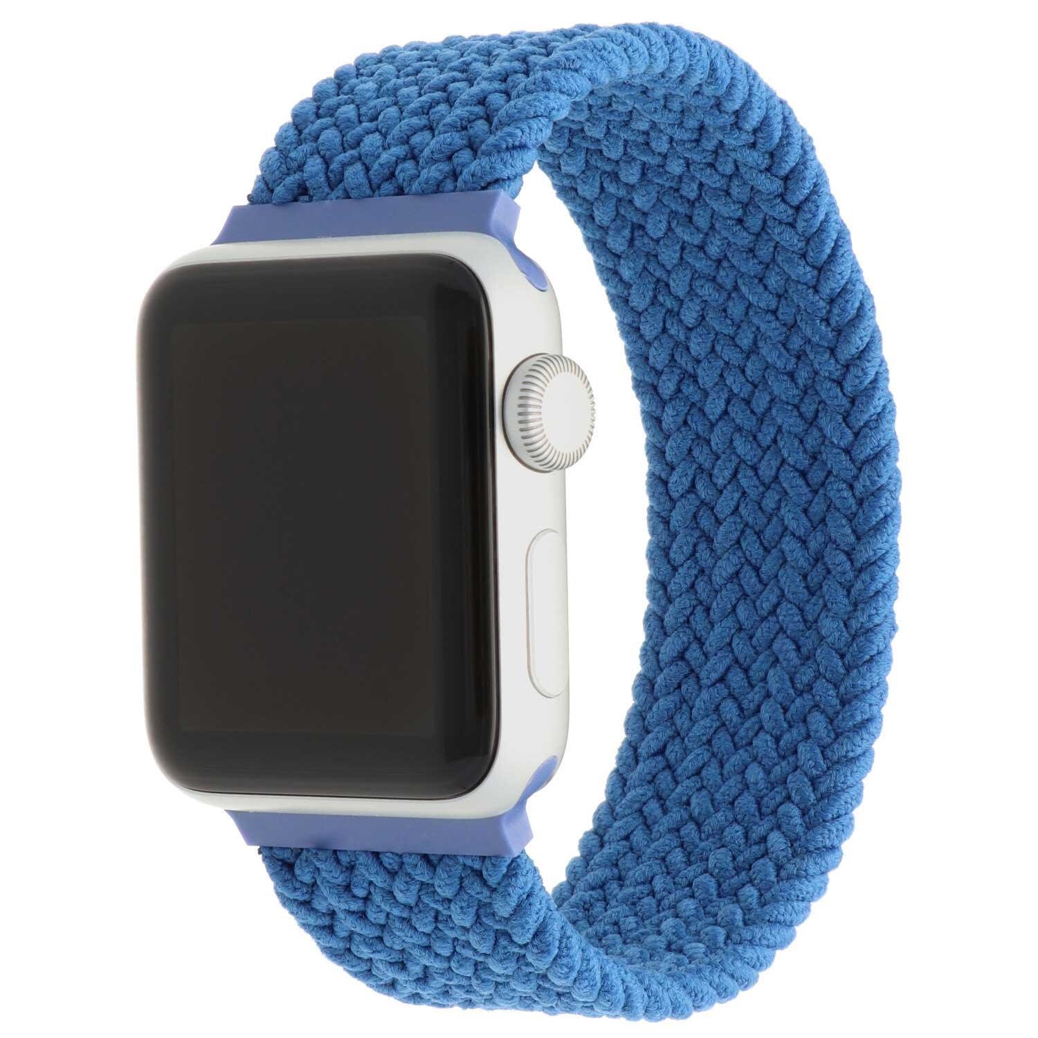 Apple Watch bandje - nylon - gevlochten solo - atlantische blauw