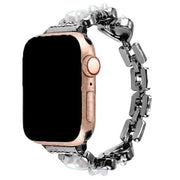 Apple Watch bandje Demi - staal - zwart