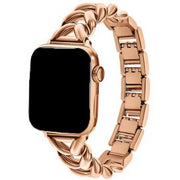 Apple Watch bandje Lisa - staal - rose goud