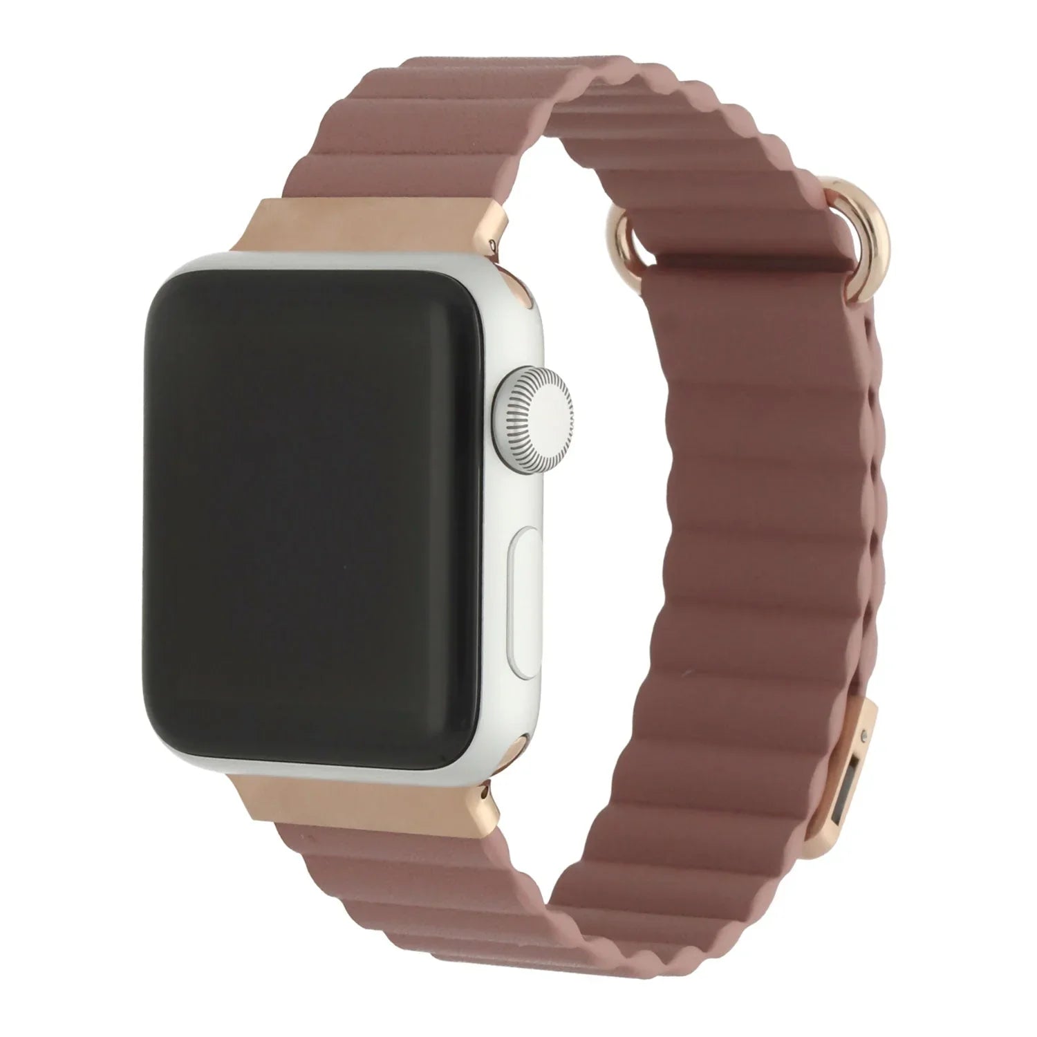Apple Watch bandje Magna - Leer - roze