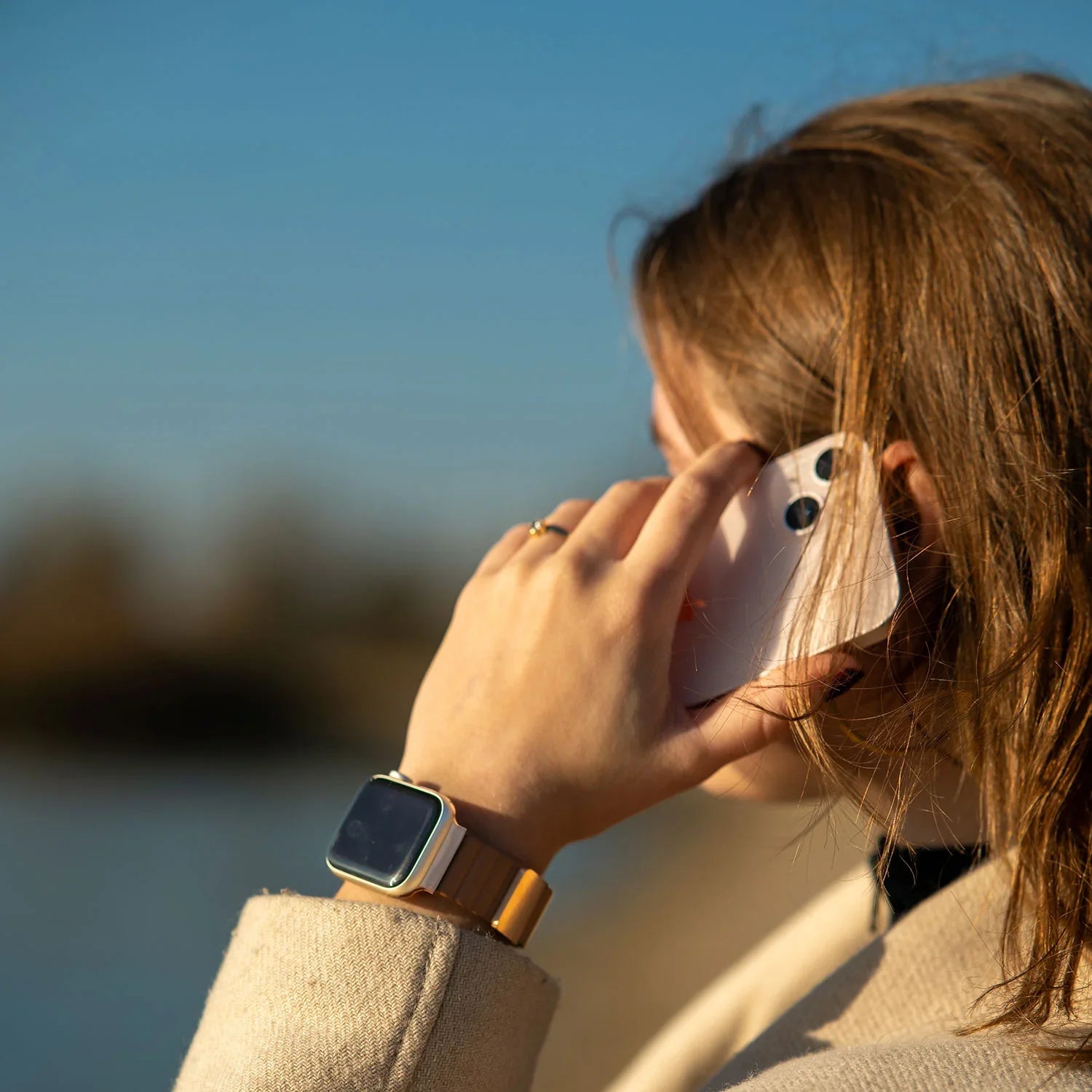 Apple Watch bandje Magna - Leer - bruin